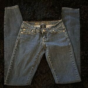 Low Waist Blue Jeans